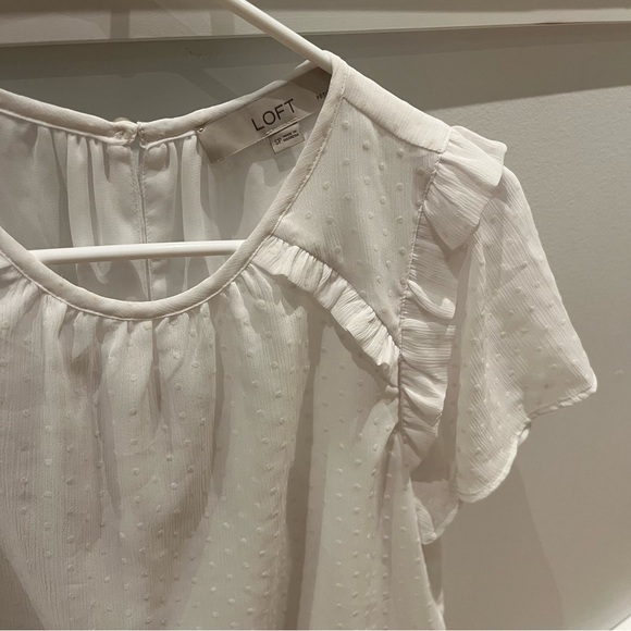 Loft Sheer Polka Dot Blouse (S) - Picture 6 of 6